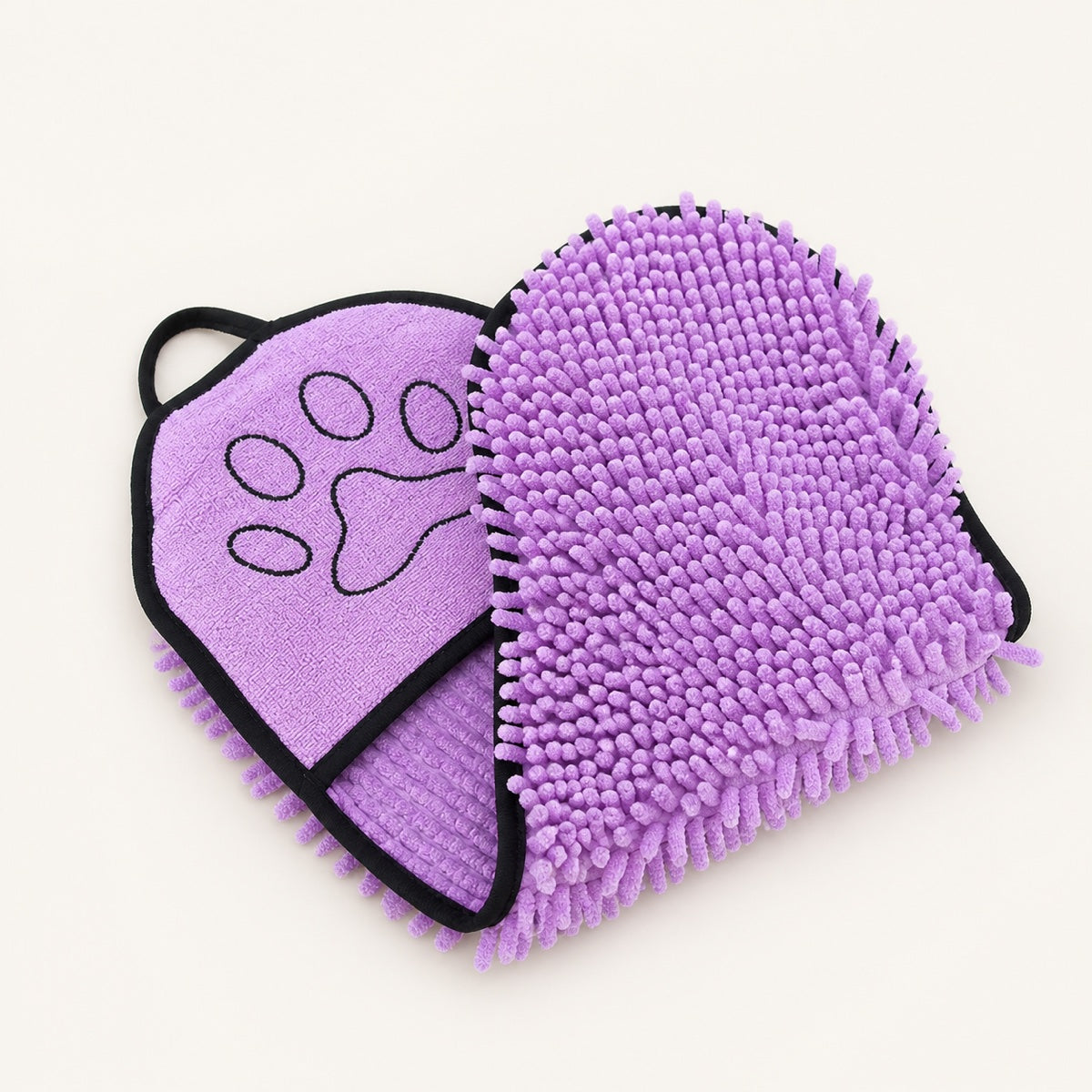 VelloPaw microfiber pet bath towel in Purple